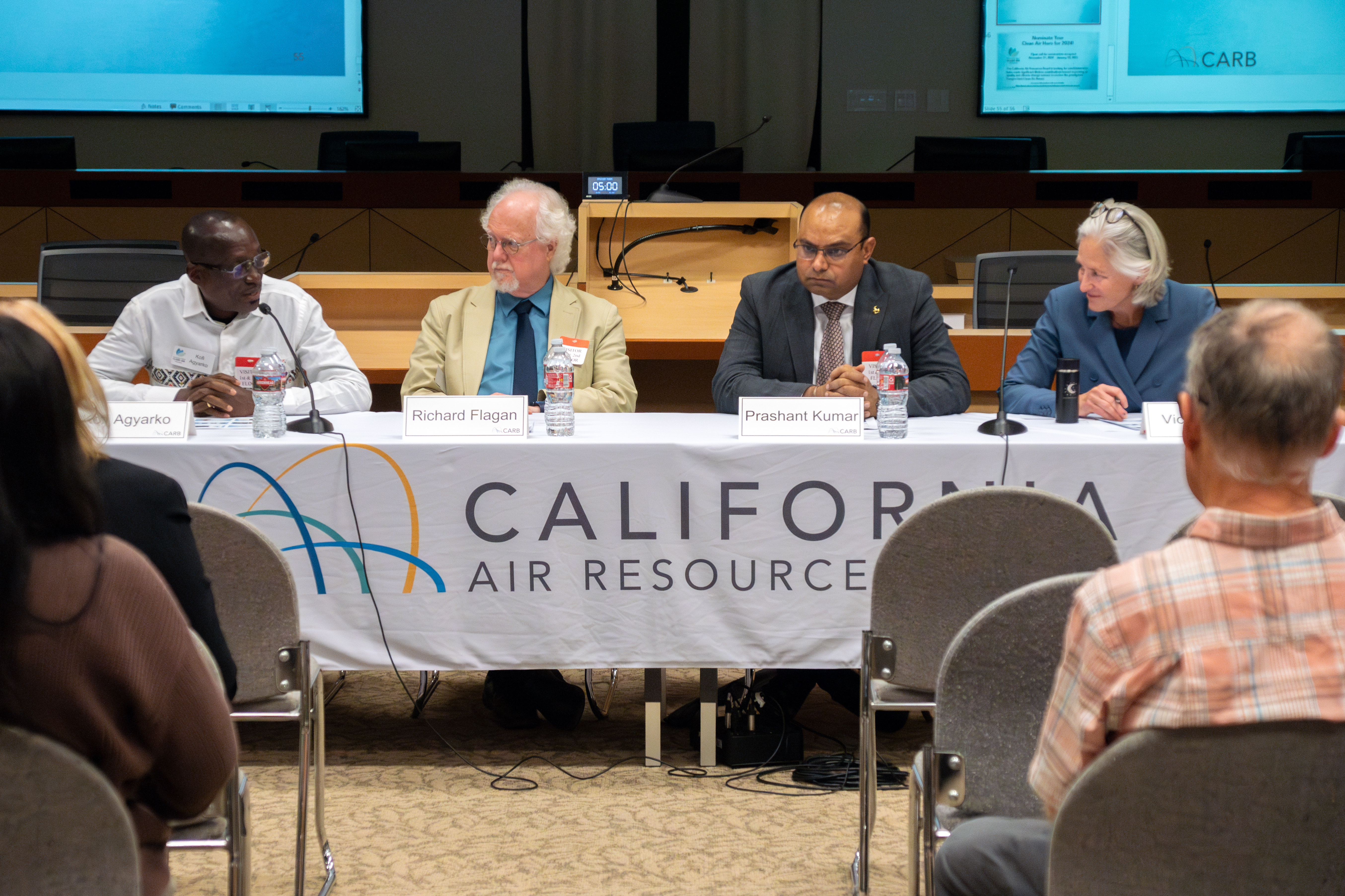 Awardee discussion panel at the 2023 Haagen-Smit Clean Air Talks, October 23, 2024