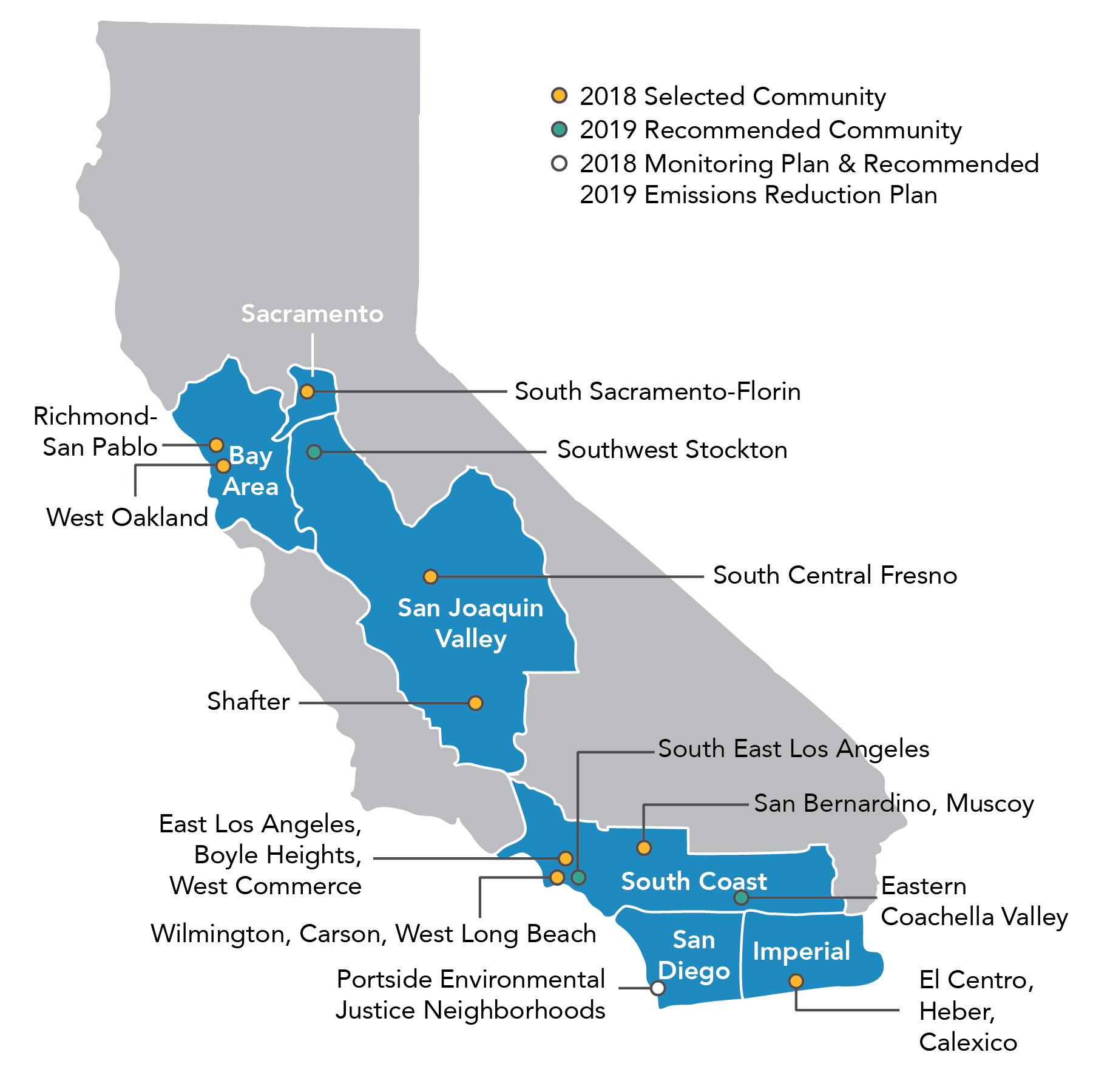 AB 617 community map 2019