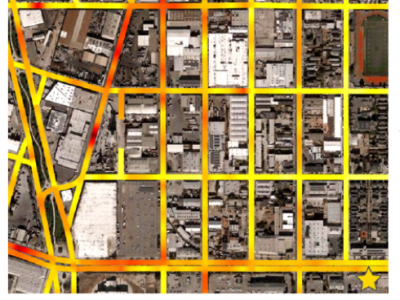 Example of mobile monitoring measurement data utilized to identify local community black carbon "hotspots" within West Oakland 