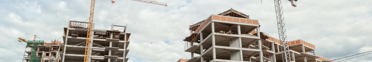 multi-story residential building under construction