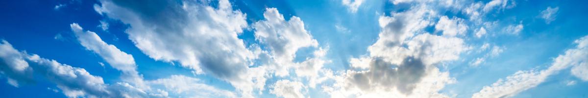 Photo of clouds radiating in the sky