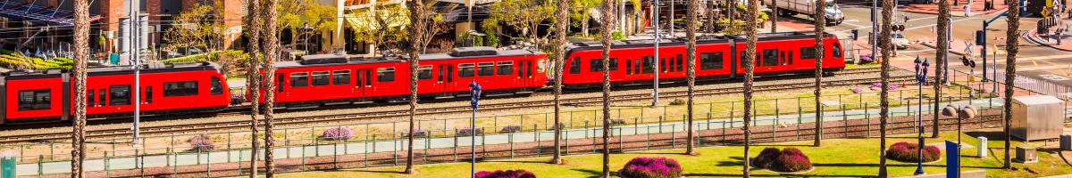 light rail through San Diego