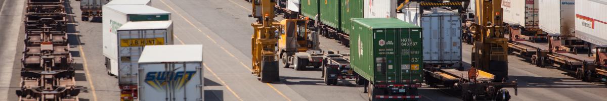 rail yard container loader