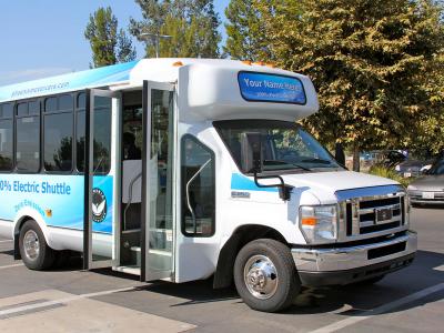 ZEV airport shuttle bus