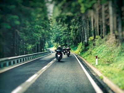 motorcycles on highway