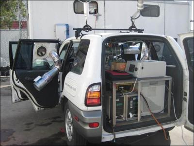Photograph of CARB's mobile monitoring platform